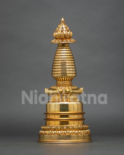 Kadampa Stupa symbolizing Buddhist enlightenment and the five elements