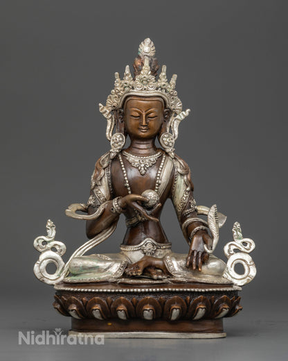 Kshitigarbha Bodhisattva statue handcrafted by Newari artisans from Patan, Nepal