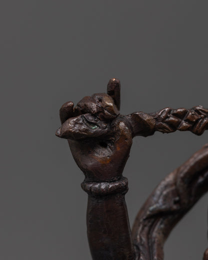 Powerful Oxidized Kurukulla Statue | Fierce Tibetan Goddess of Power