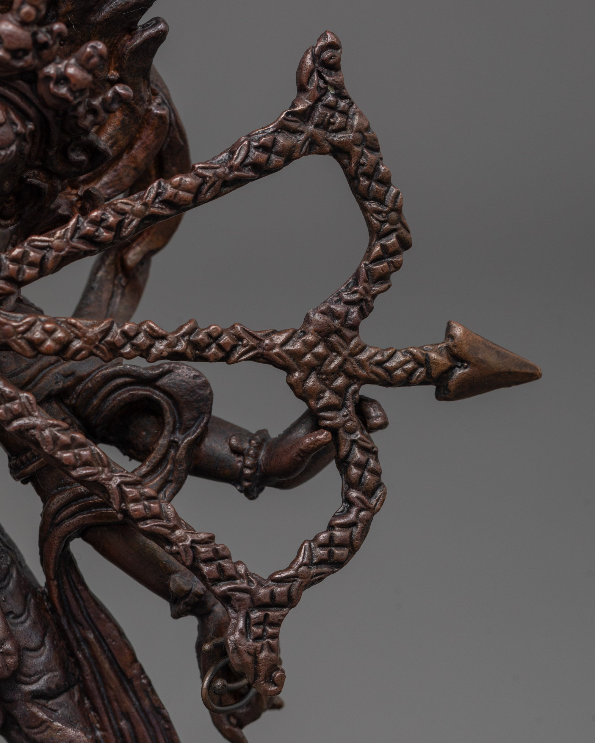 Powerful Oxidized Kurukulla Statue | Fierce Tibetan Goddess of Power