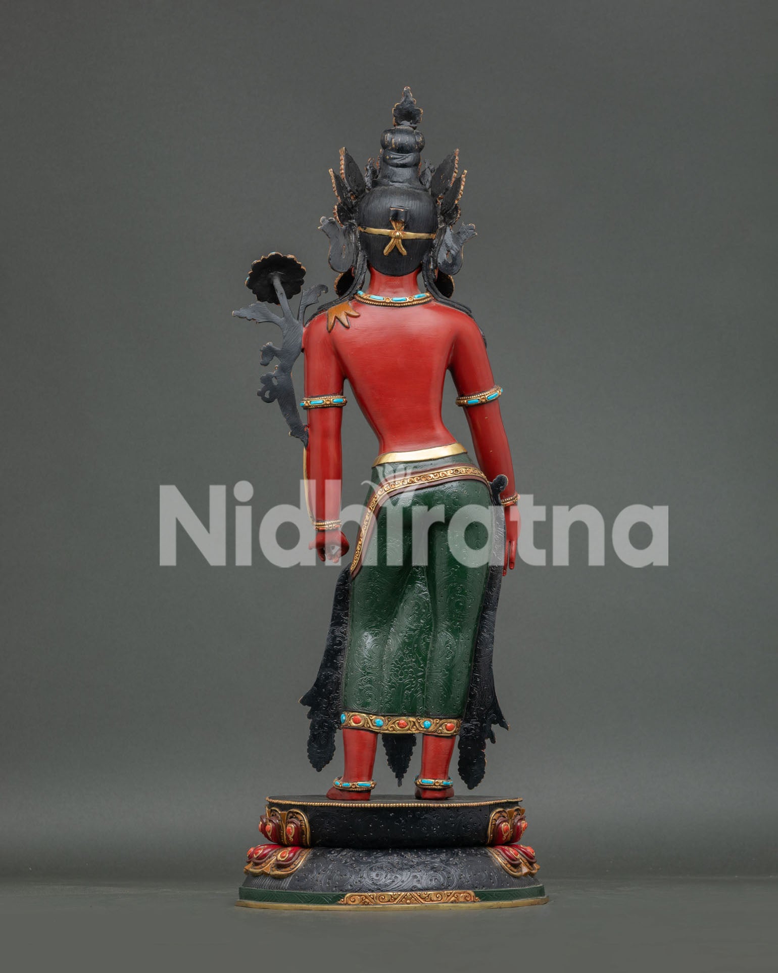 Large Lokeshwor Statue, Handmade by Newari Artisans, Using Lost Wax Casting Method