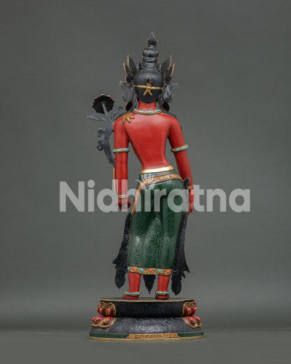 Large Lokeshwor Statue, Handmade by Newari Artisans, Using Lost Wax Casting Method