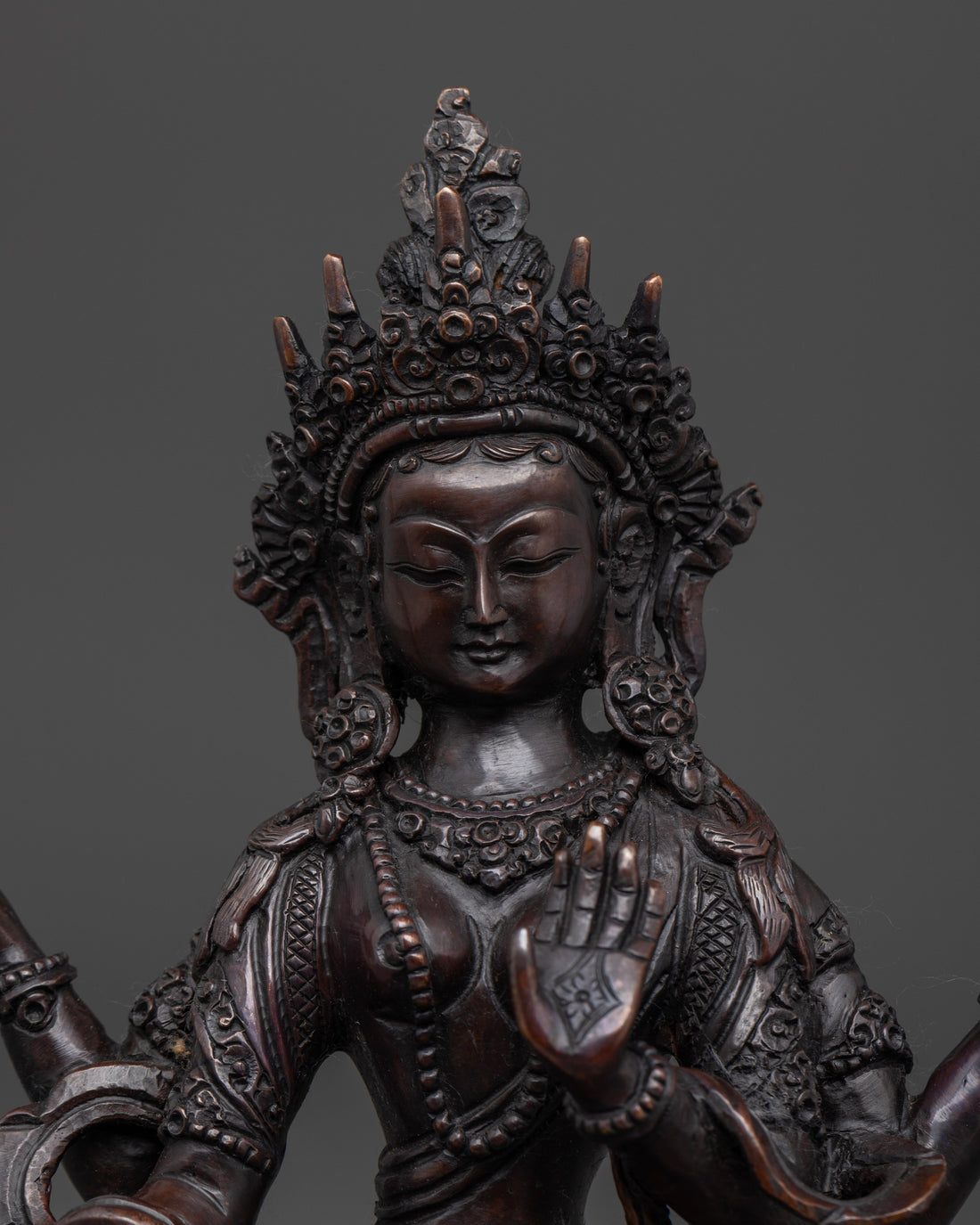 Oxidized Ma Laxmi Statue | For Financial Stability