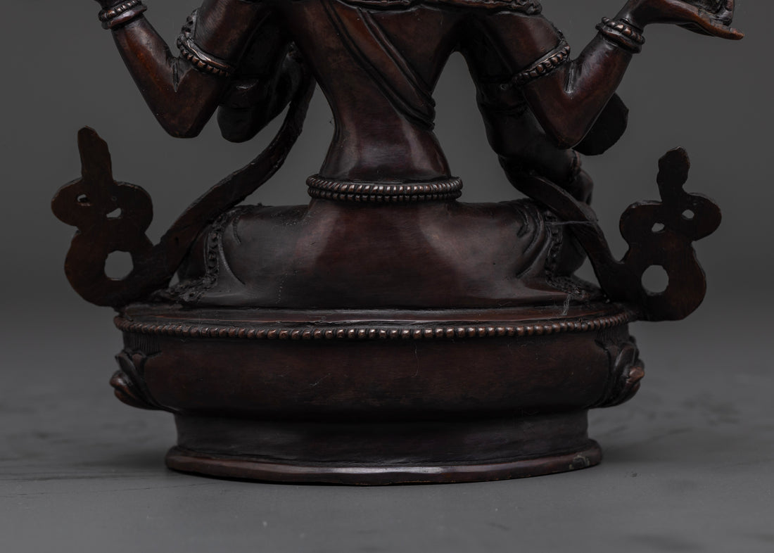 Oxidized Ma Laxmi Statue | For Financial Stability