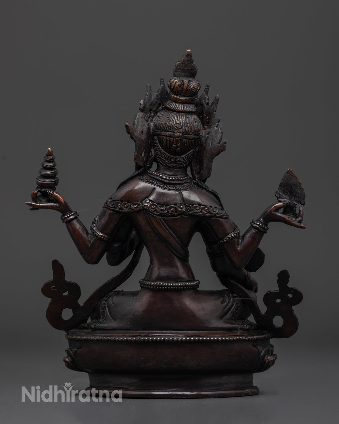 Oxidized Ma Laxmi Statue | For Financial Stability