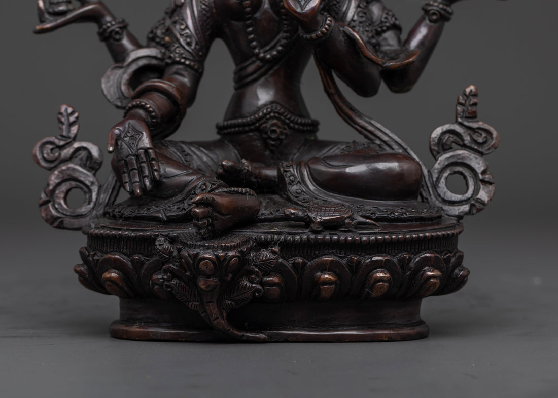 Oxidized Ma Laxmi Statue | For Financial Stability