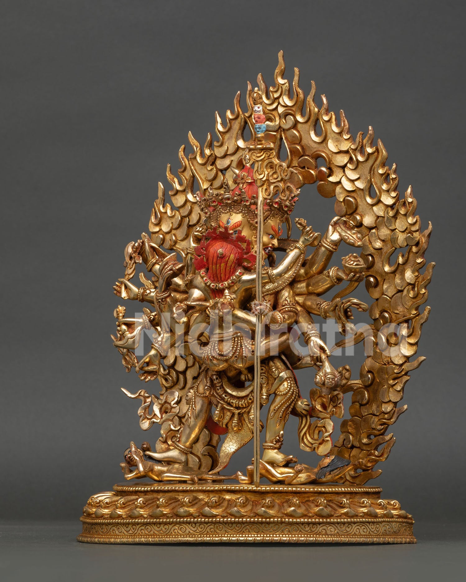 left-profile-of-kalachakra-buddhist-statue-handcrafted-in-nepal