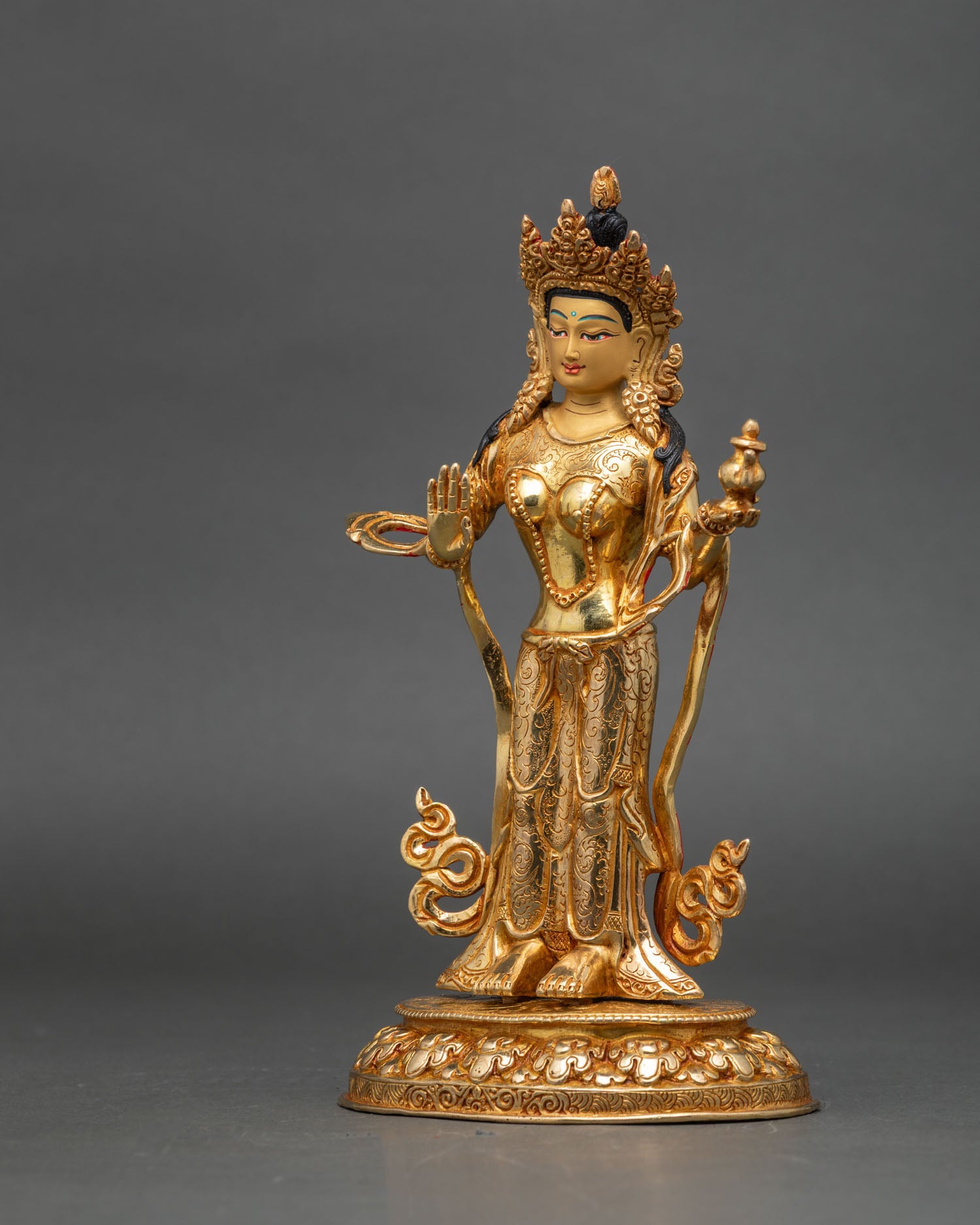 left-side-view-of-mandarava-statue-handcrafted-nepalese-buddhist-art