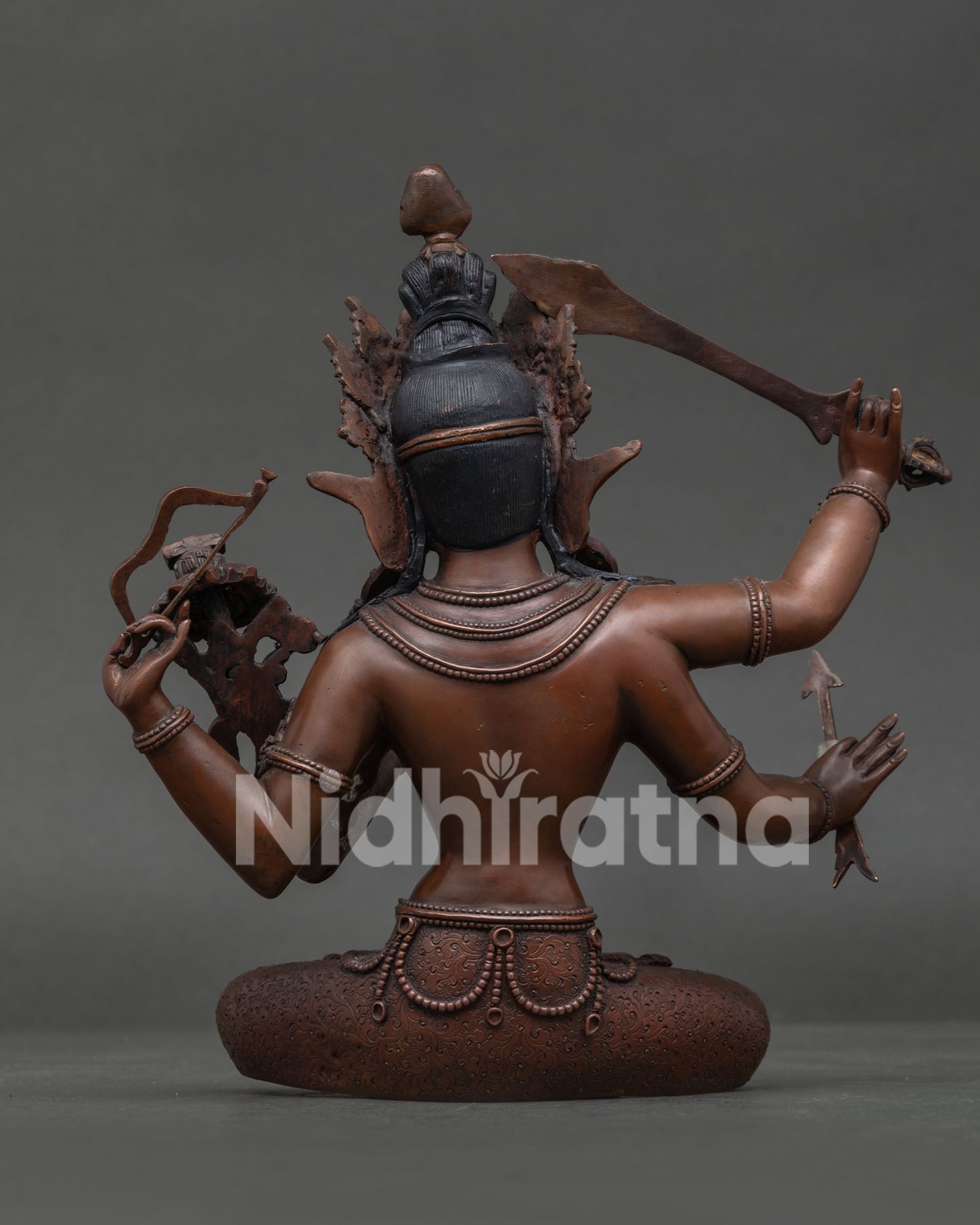 Maha Manjushri Buddhist sculpture, handcrafted by Newari artisans