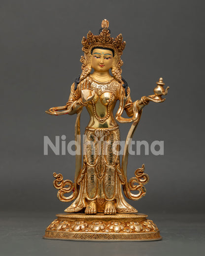 Mandarava Statue, Wearing Traditional Indian Inspired Garments