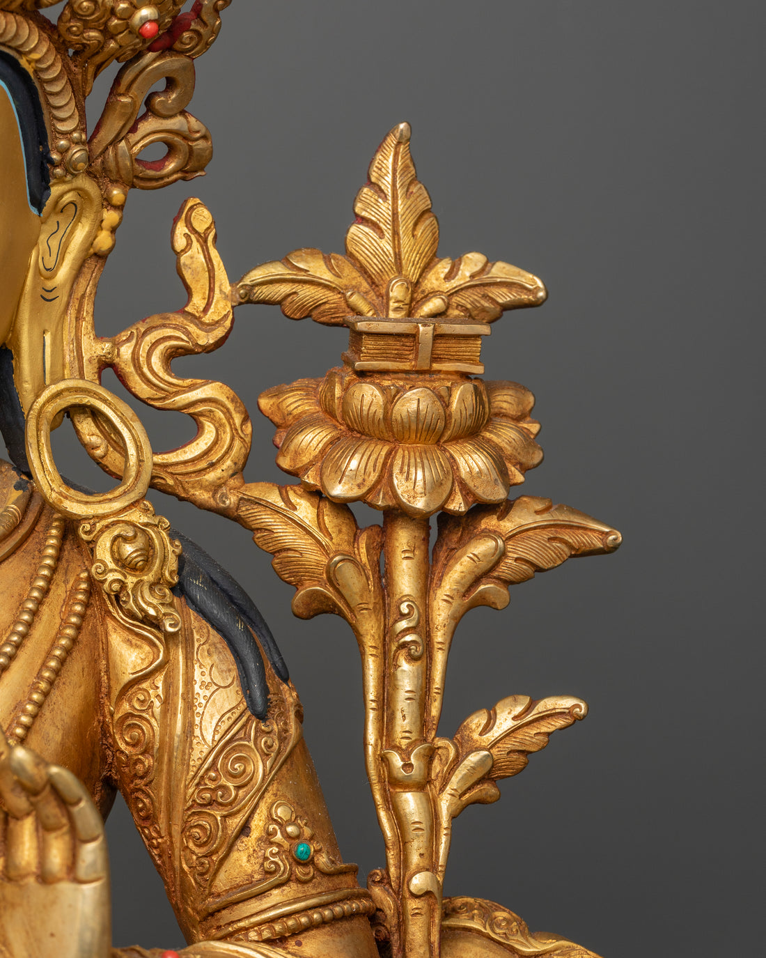 Manjushree Sculture: The Golden Blade of Enlightenment