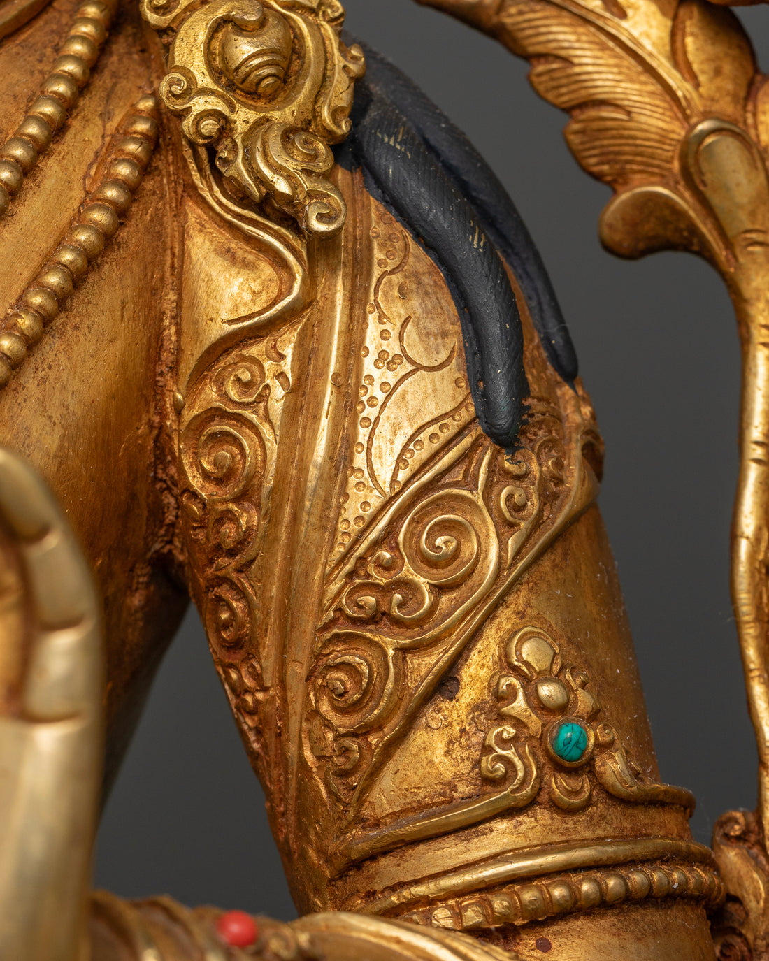 Manjushree Sculture: The Golden Blade of Enlightenment