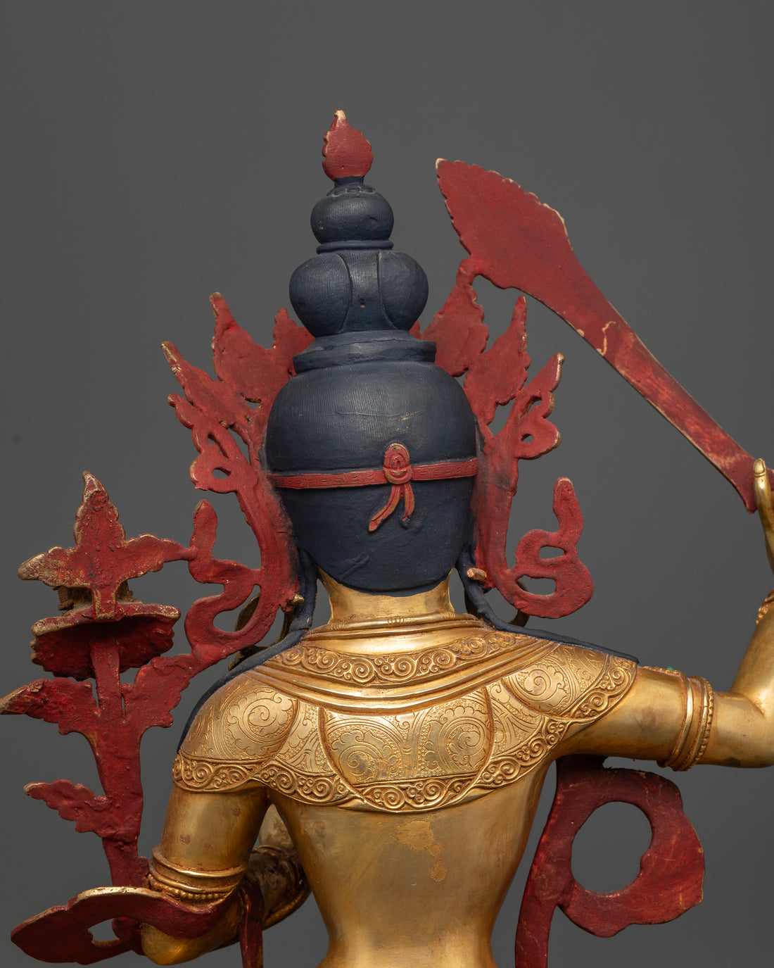 Manjushree Sculture: The Golden Blade of Enlightenment