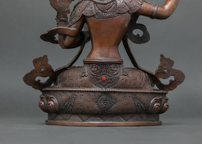 Handmade Manjushri Statue | Authentic Buddhist Wisdom Deity