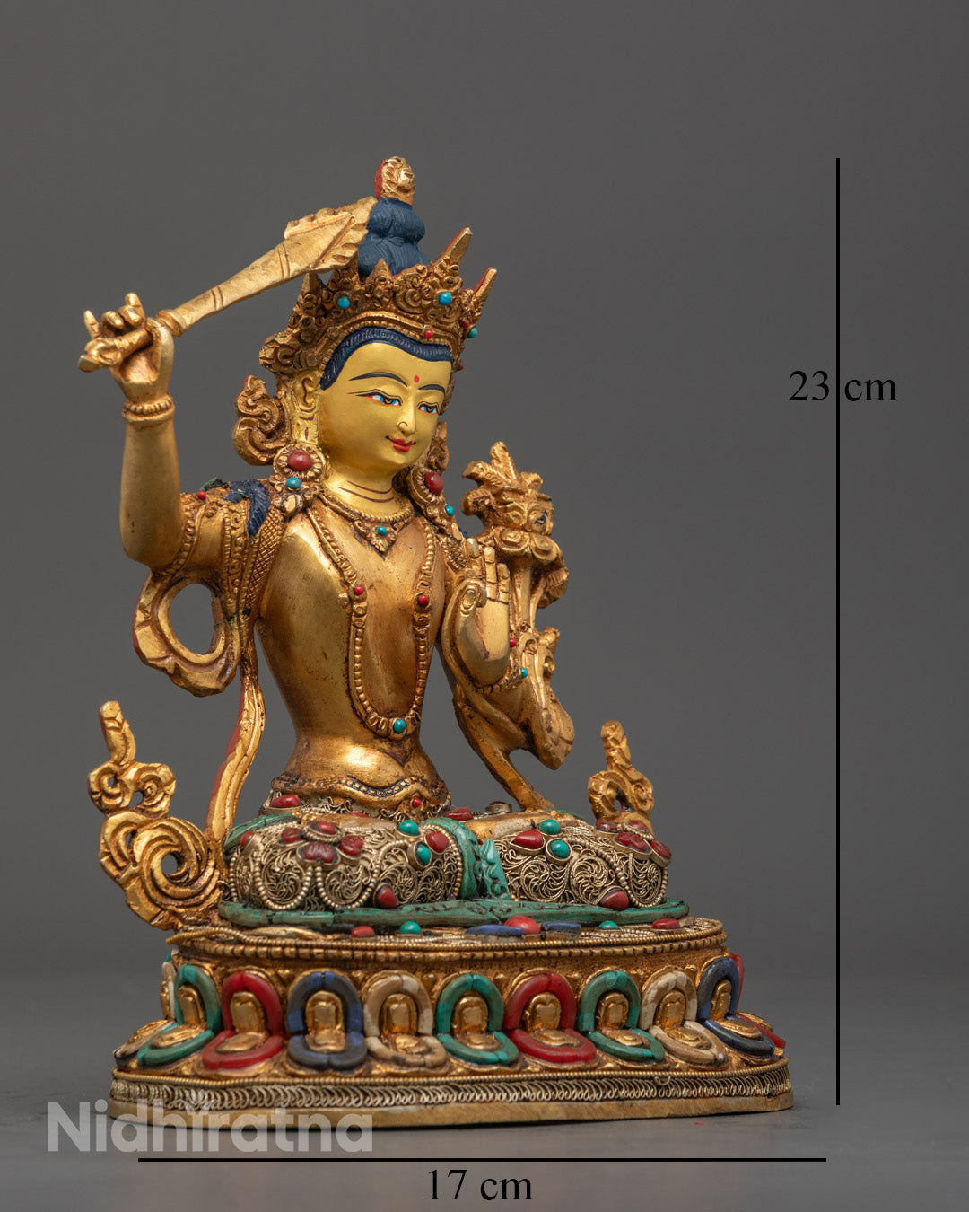 Manjushri Statue | Bodhisattva Nepali Art