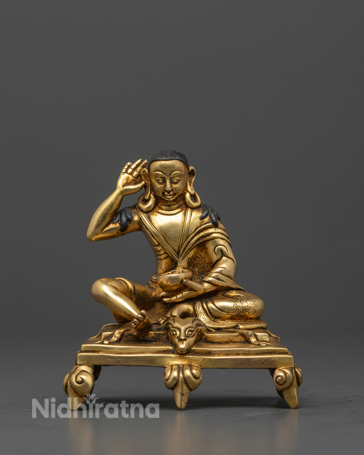 Meditation Milarepa Statue | Handcrafted Tibetan Master