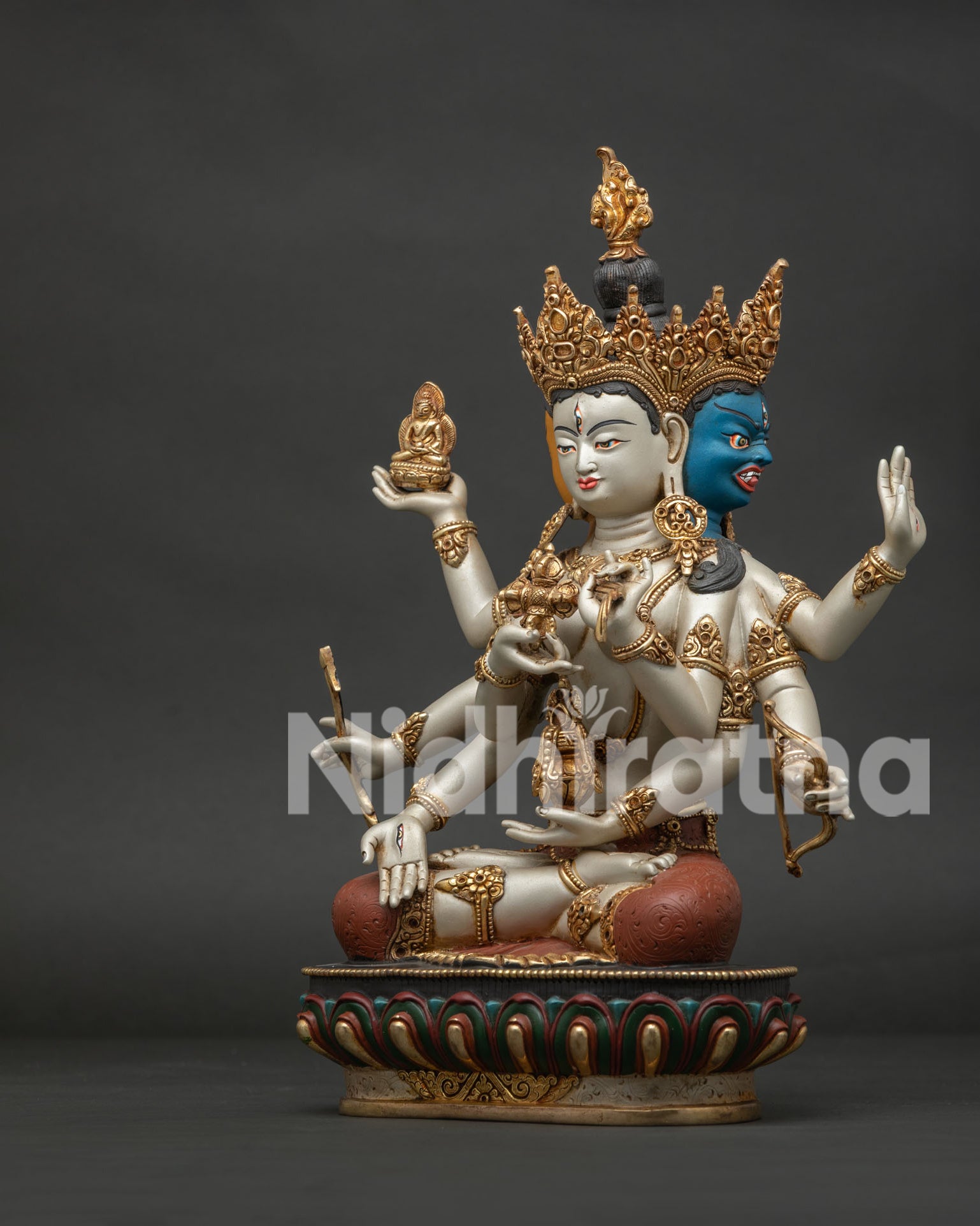 namgyalma statue left view side ushnisha vijaya buddhist sculpture