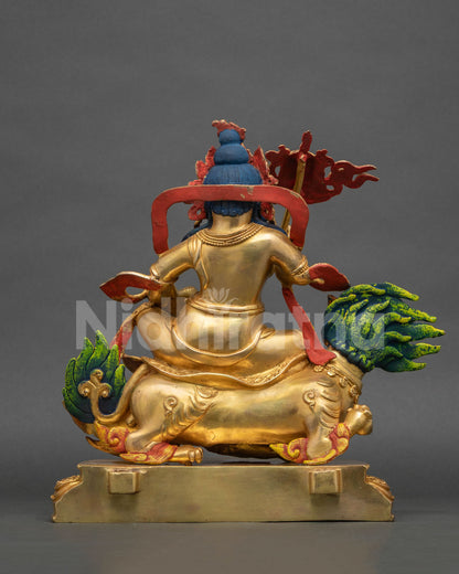 Namtoshe Buddhist wealth and protection deity statue from Nepal
