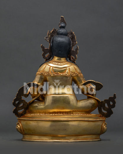 Nepalese Dzambhala Statue Handcrafted by Newari Artisans in Patan, Nepal