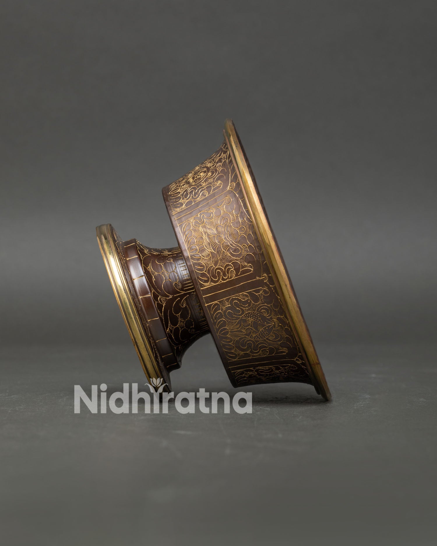 Nepalese handcrafted wealth deity bowl Tibetan Buddhism
