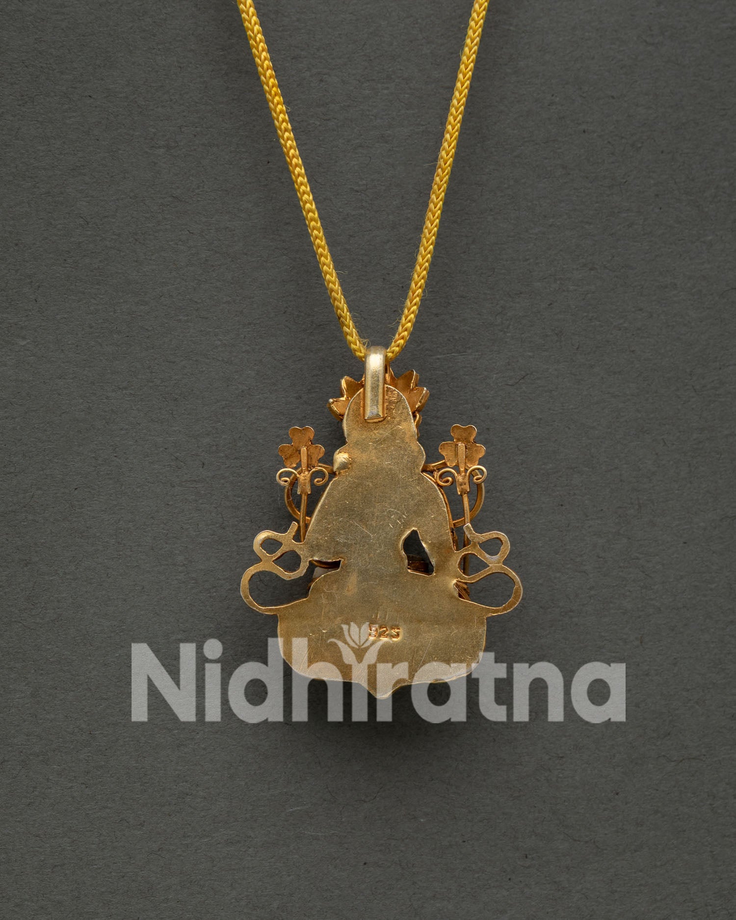 Nepalese Vajrasattva Buddha Pendant, Handmade by Newari Artisans 