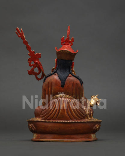 Nepali Guru Rinpoche statue for Buddhist altar shrine meditation space and sacred collection.