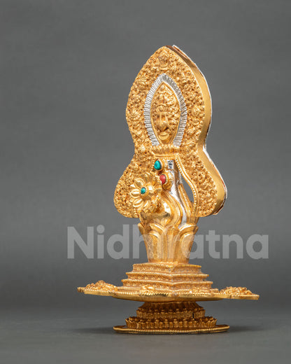 Ornate Buddhist Torma offering symbolizing spiritual protection and balance for temples and meditation spaces