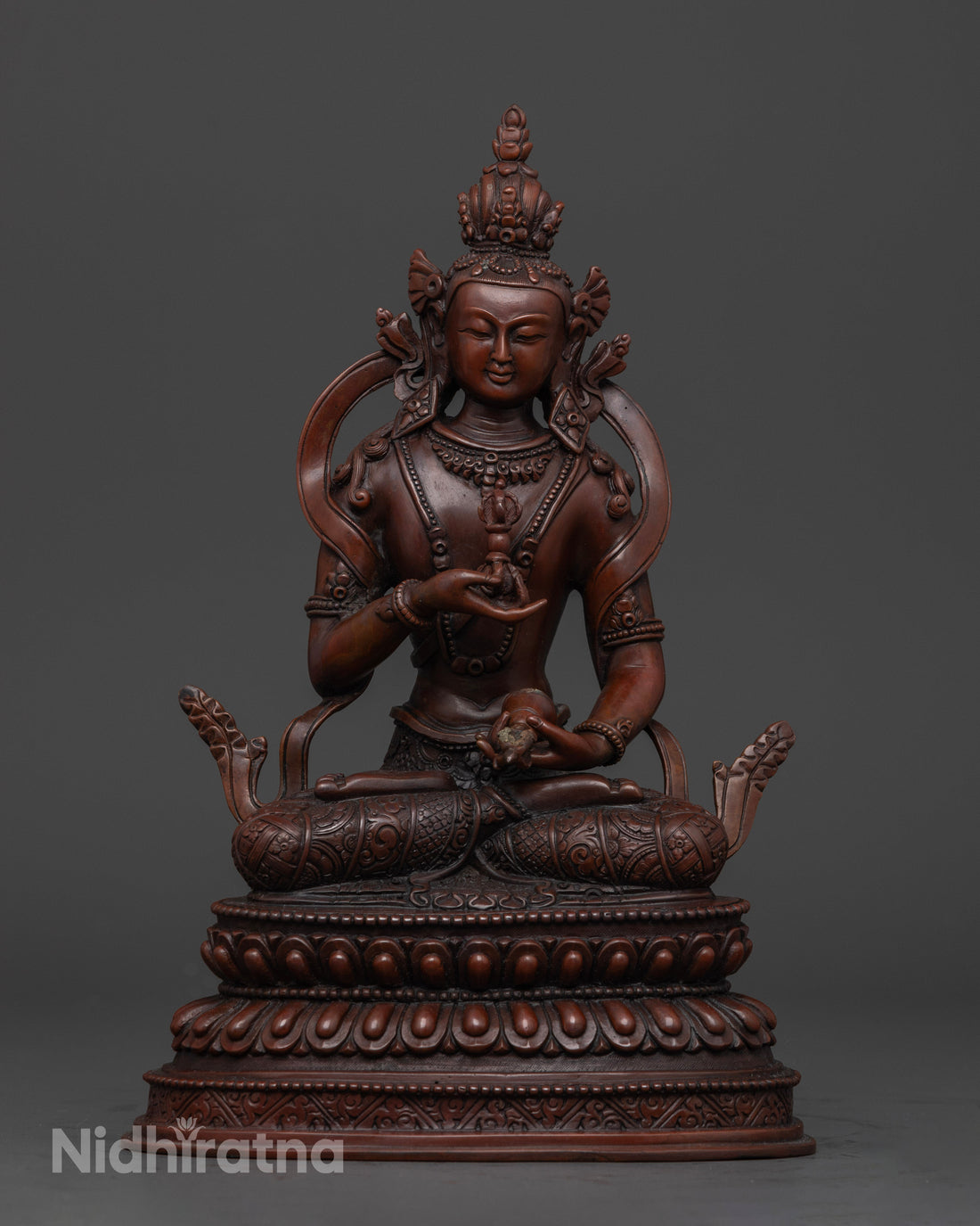 oxidized vajrasattva statue