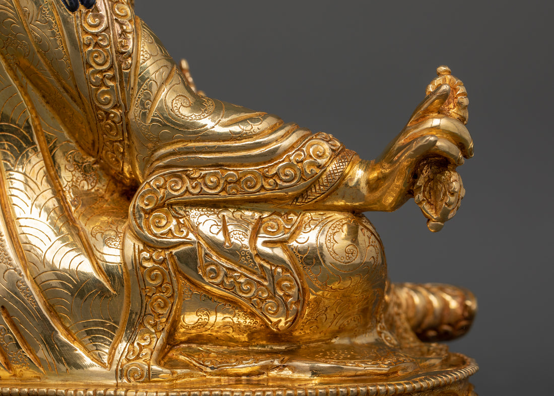 the right part of guru rinpoche statue