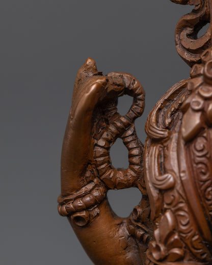 Traditional Oxidized Bodhisattva Statue Set | Tibetan Buddhist Deities