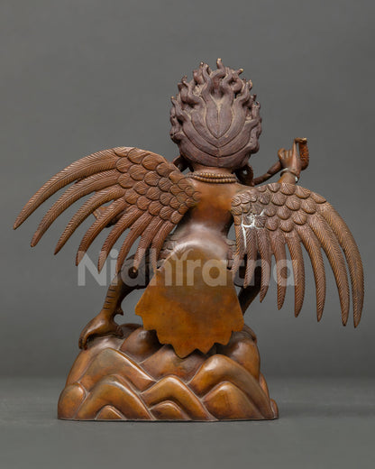 Sacred Garuda deity statue, representing protection fearlessness and removal of obstacles
