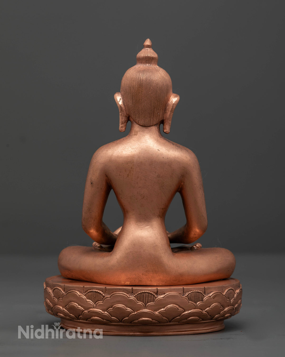 Samantabhadra statue showcasing Newari lost wax copper craftsmanship and meditation