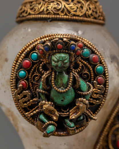 Auspicious Religious Conch for Altar Offerings