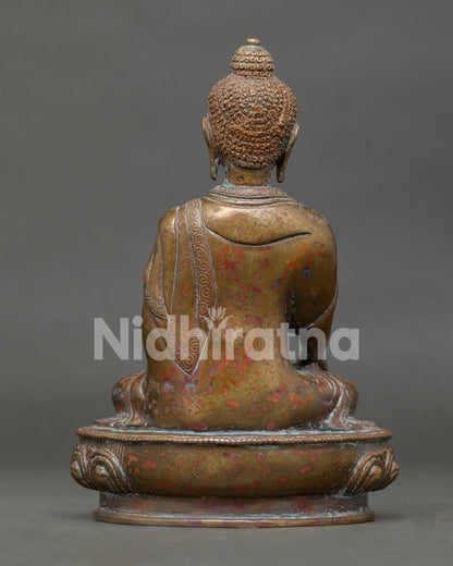 Shakyamuni Buddha Statue for Buddhist Altar and Meditation Decor