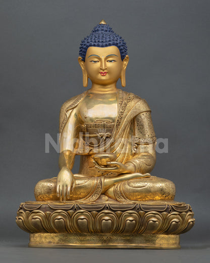 shakyamuni-buddha-statue-front-view-24k-gold-gilded-copper-buddhist-art-from-nepal