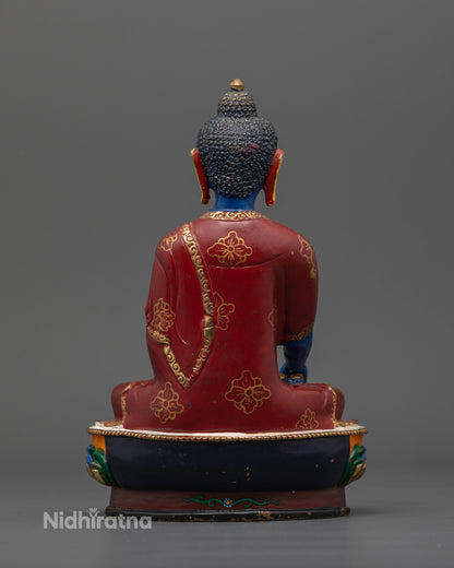 Shakyamuni Buddha statue handcrafted by Newari artist from Nepal.