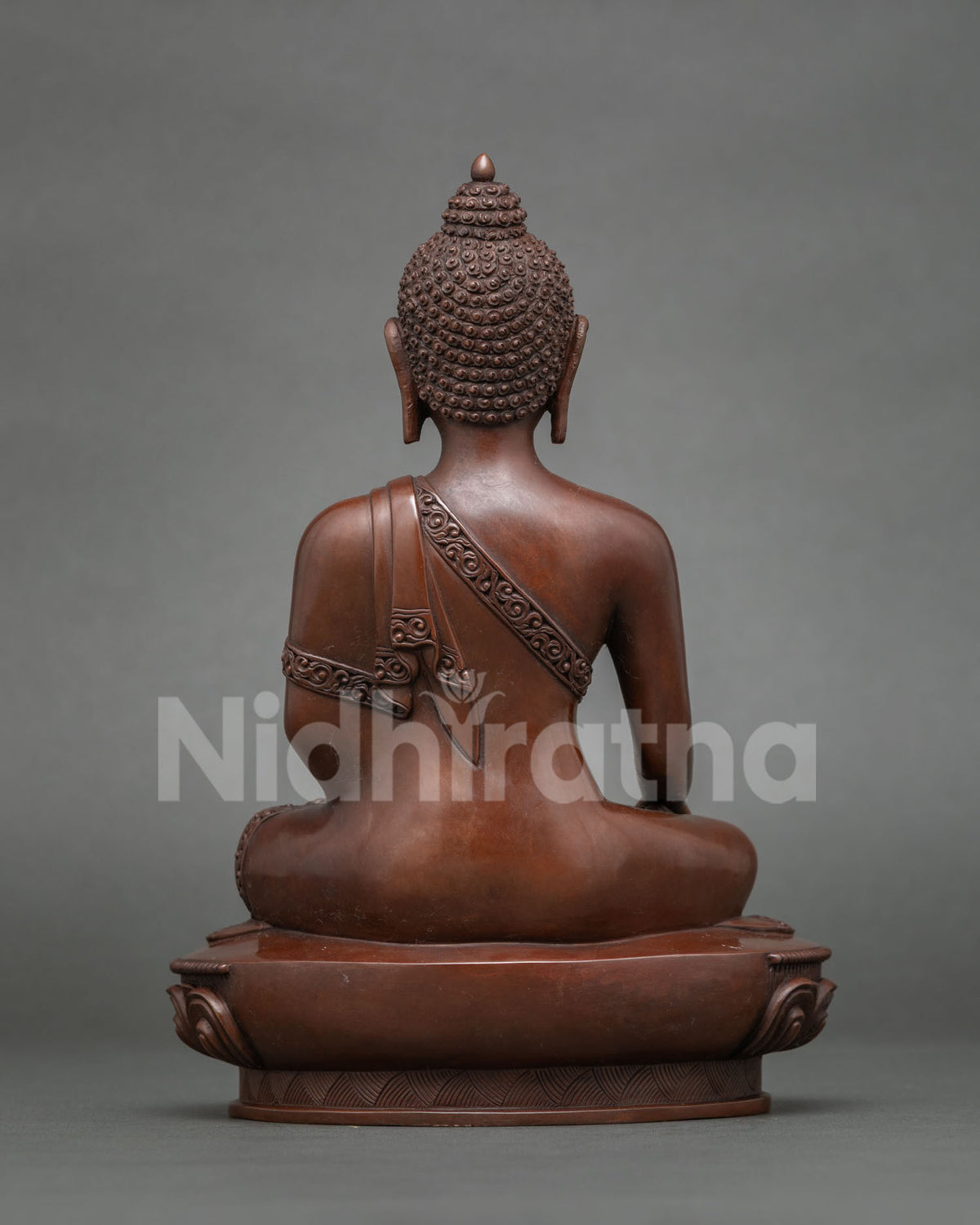 Shakyamuni Buddha statue handcrafted by a skilled Newari artist from Patan Nepal.
