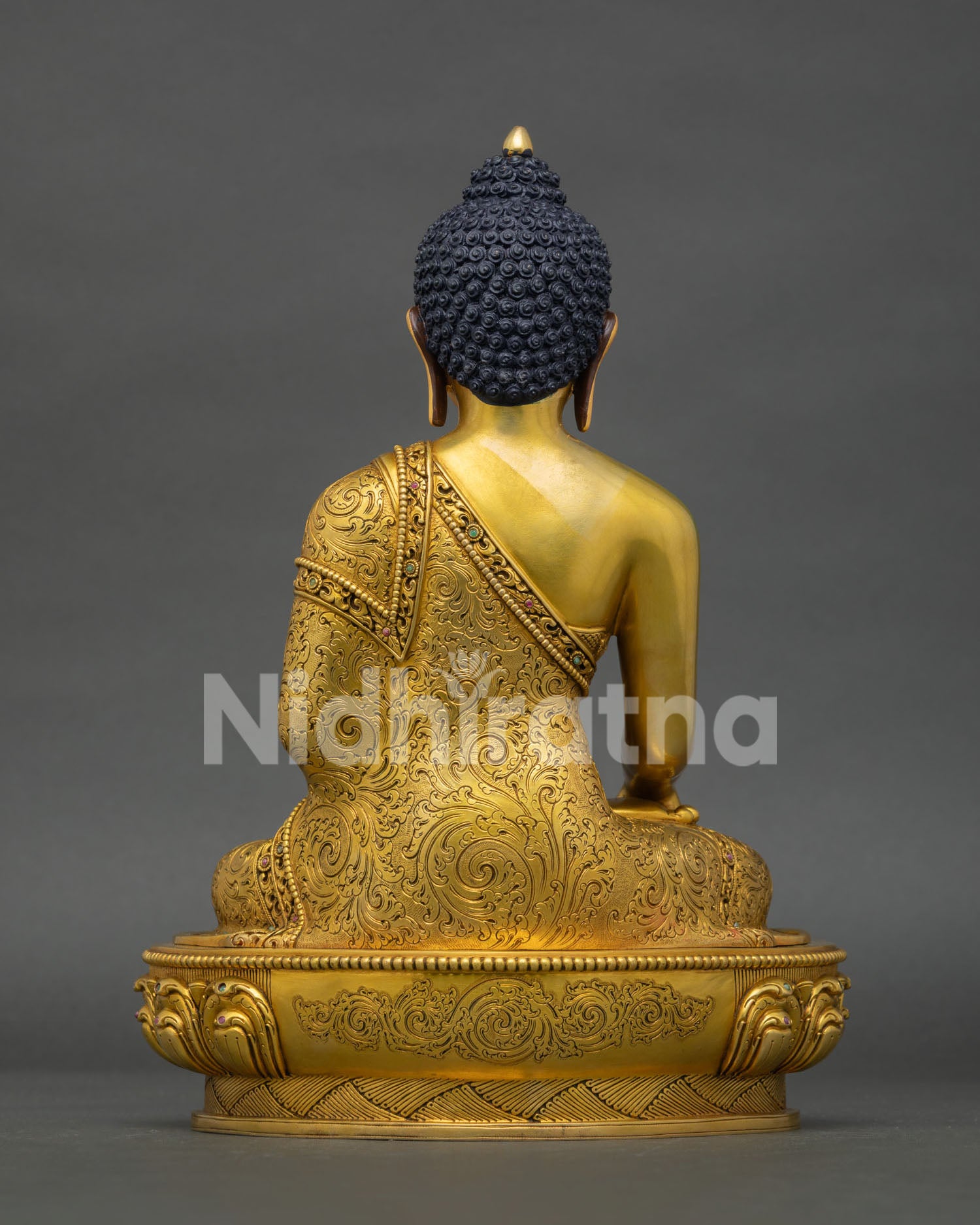 Shakyamuni Buddha statue, symbolizing wisdom, enlightenment, and inner peace