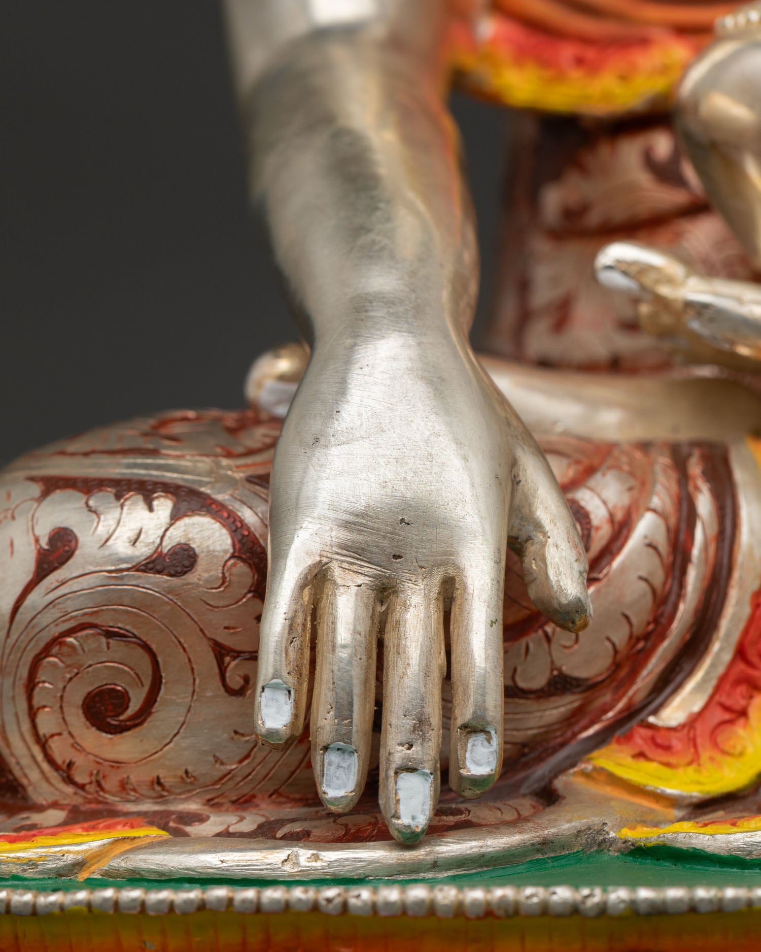 Buddha Shakyamuni statue for Buddhist altar featuring Bhumisparsha mudra 