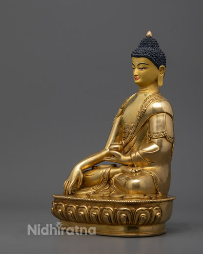 Shakyamuni Buddha Sculpture | Handmade Buddhist Décor