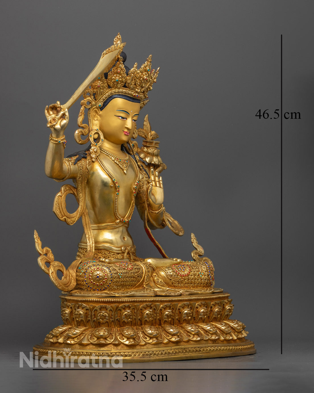 showing the traditional craftsmanship and sword of wisdom