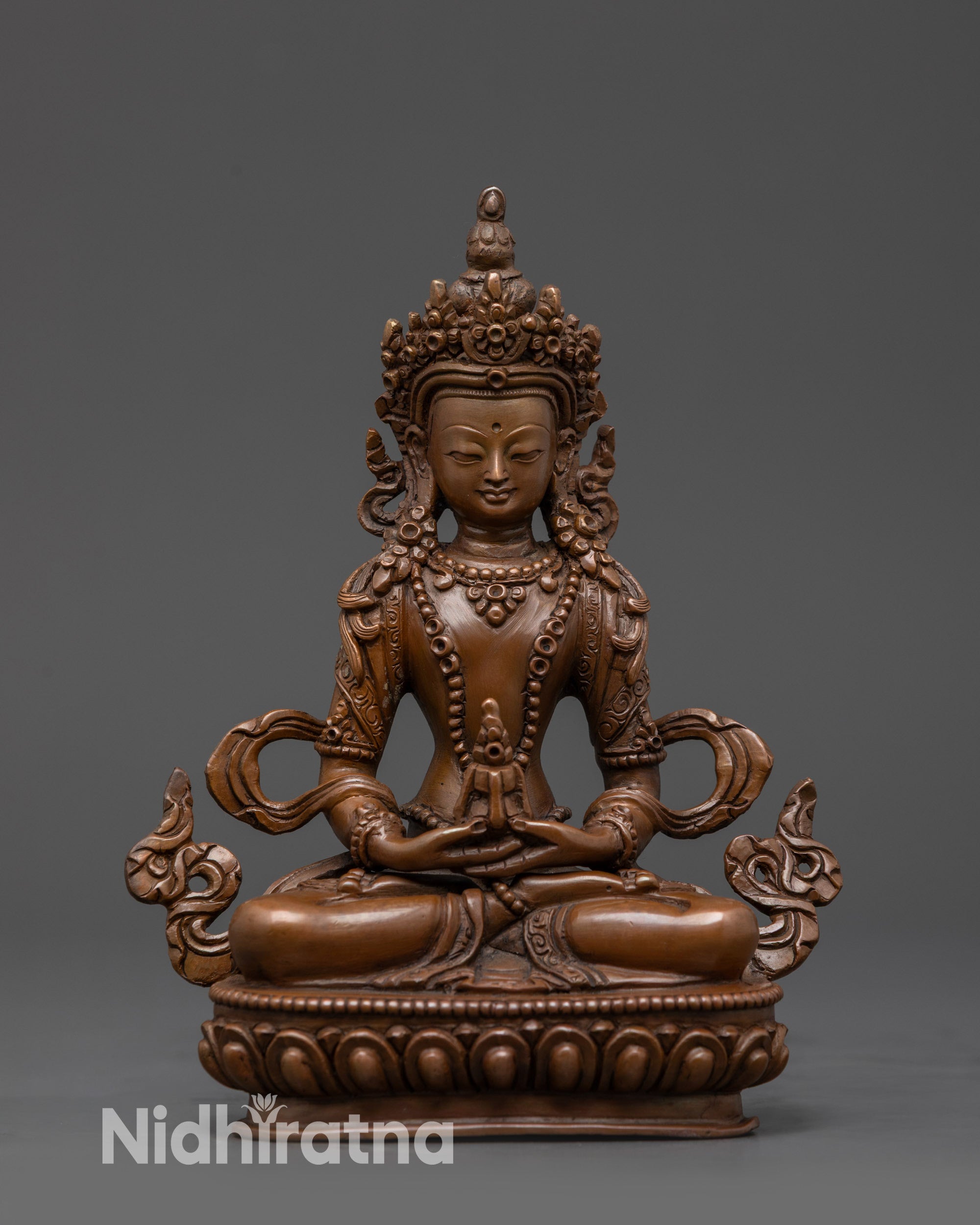 Traditional Oxidized Bodhisattva Statue Set | Tibetan Buddhist Deities