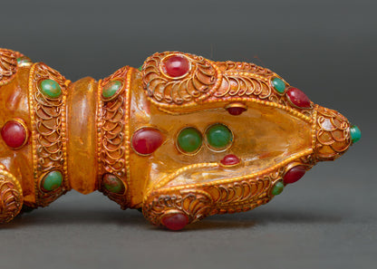 Tibetan Buddhist Dorje Artwork Handcrafted by Himalayan Artisans