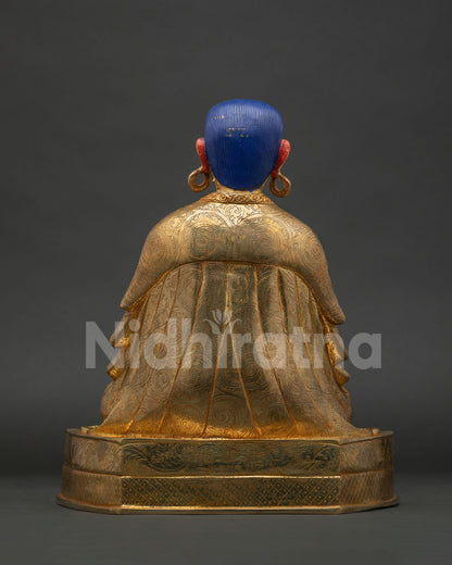 Tibetan Buddhist translator Marpa statue for meditation altar and spiritual practice