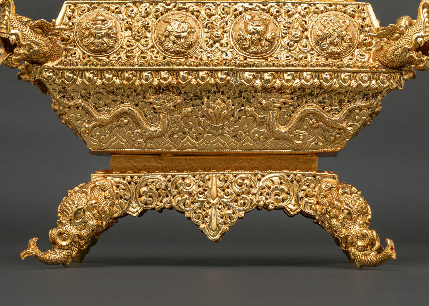 Traditional Nepalese incense burner for Buddhist altar, meditation, prayer and rituals