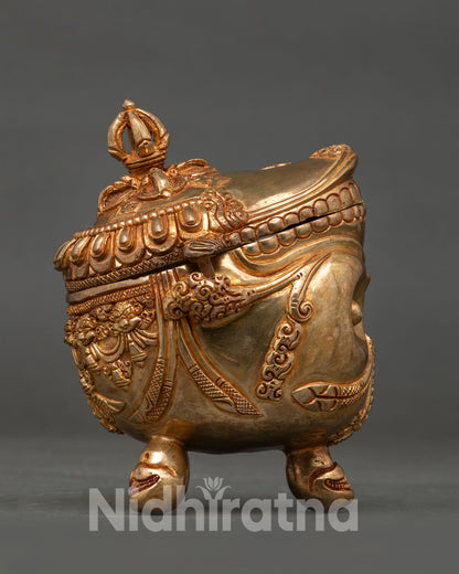 Traditional Nepalese Kapala for Buddhist Altar and Meditation Practice