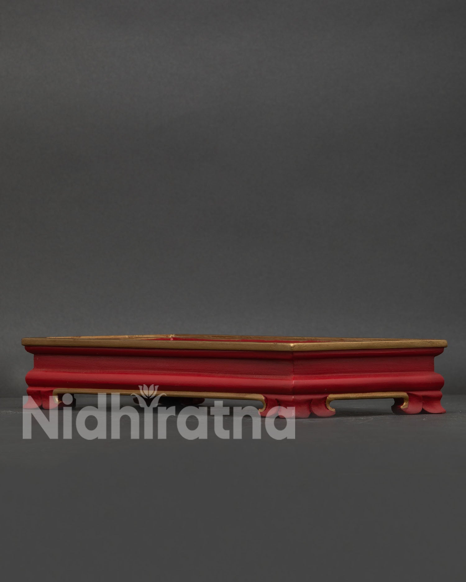 Traditional Tibetan offering tray for Buddhist puja and meditation