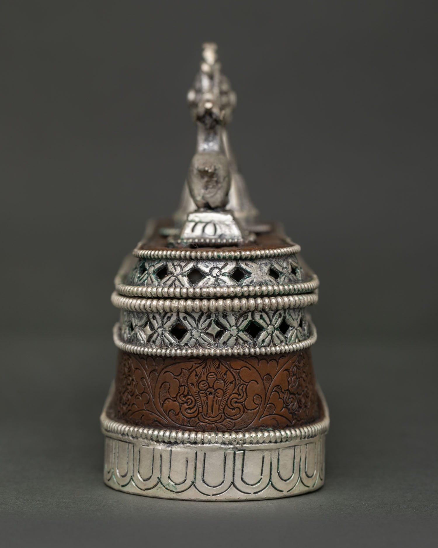 Traditional Tibetan Ritual Incense Burner for Buddhist Altar Meditation and Puja