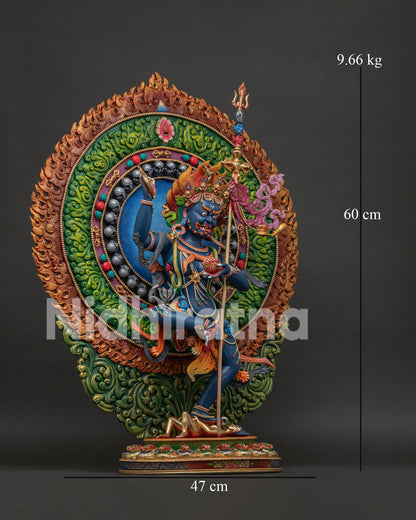 Troma Nagmo statue right view side Chöd lineage Buddhist artwork