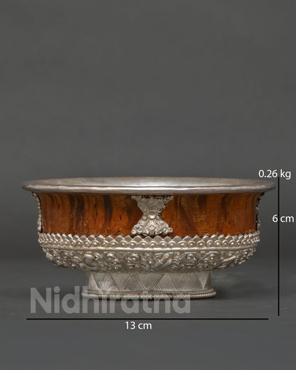 Tsog Offering Bowl handcrafted by Newari artisans from Patan, Nepal